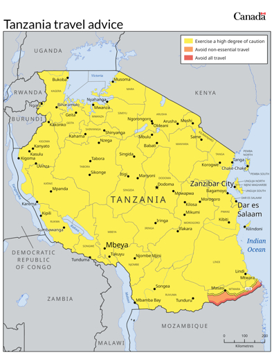 Tanzania travel safety tourists