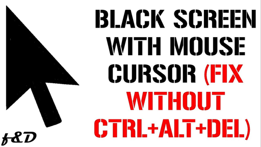 Black screen with cursor after Windows login