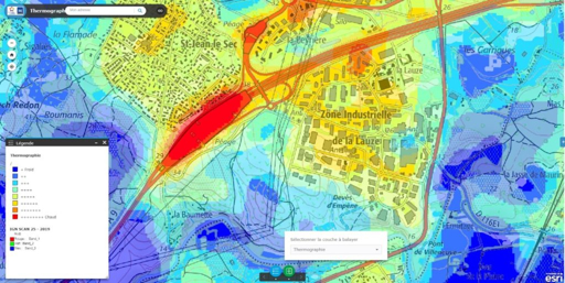 Thermographie de la chaleur urbaine