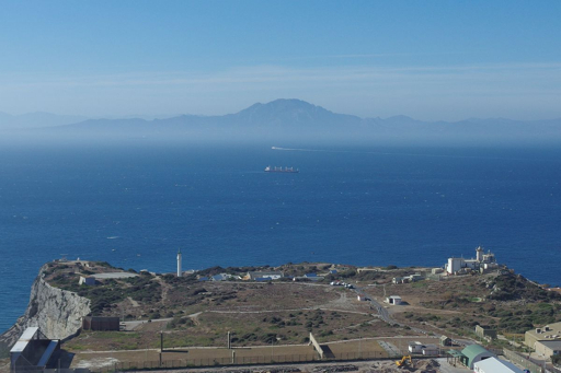 Tangier shore excursion view toward Spain across the Strait of Gibraltar