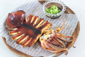 Grilled squid