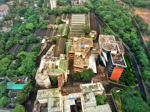 Aerial view of the MIT Manipal Campus