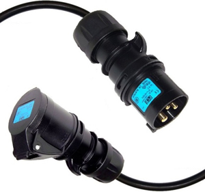 PROLUNGA CEE 16A 03M 220V CAVO NERO SPINE NERE