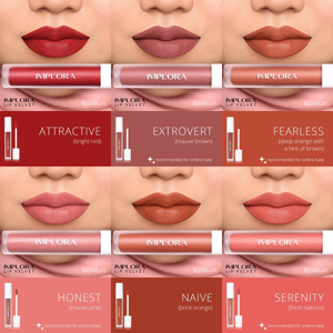 Implora Lip Velvet + Lip Crayon Satin