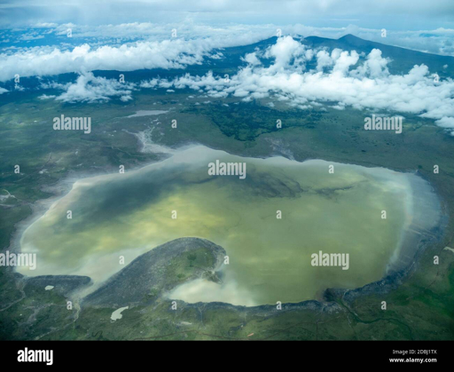 Aerial view of Ngorongoro Crater, Tanzania