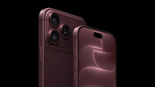 هاتف iPhone 18 Pro من الأمام والخلف بلون Burgundy