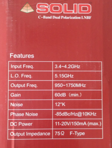 Normal Solid C Band Dual LNBF Twin LNB ( 2 Piece Pack) at ...