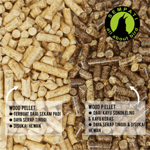 SEKAM PELLET 1 KG ALAS KANDANG KUCING BURUNG KELINCI HAMSTER HEWAN PET  BEDDING LITTER PASIR KUCING WOOD PELLET SEKAM PINE PELLET PELET KAYU ALAS  TIDUR ...