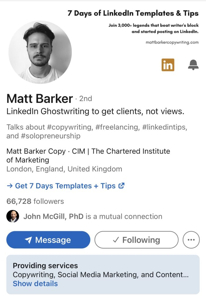 Best LinkedIn Summaries for Freelance Consultants