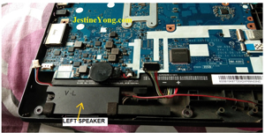 Laptop distorted sound repair on motherboard