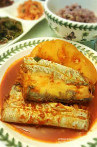 Stewed hairtail fish