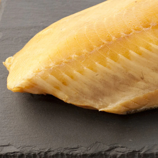 Golden hot smoked sablefish fillet