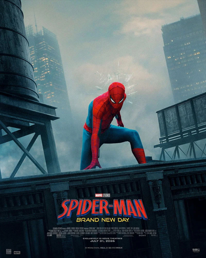 Spider-Man Brand New Day 2026 movie poster with Tom Holland