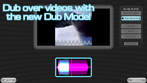Dub Mode recording interface