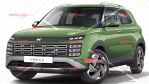 GaadiDrive.com | Exciting New-gen Hyundai Venue facelift 2025 revealed with muscular design.