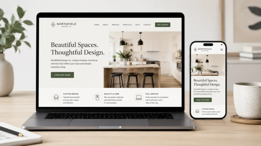 Oak and Brick property care concept website