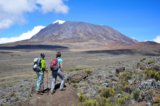 Kilimanjaro hikers on the trail