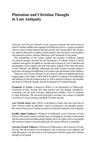 PDF) The Doctrine of Immanent Realism in Maximus the Confessor