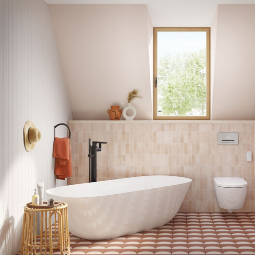 Vileroy and Boch-Architectura Surface-mounted washbasin, 450 x 450 x 155 mm, with overflow