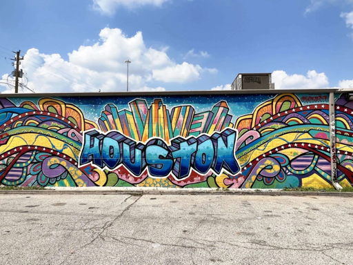 Colorful Houston mural
