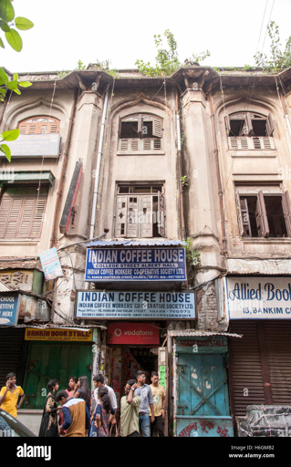 Historic Kolkata sweet shop street facade