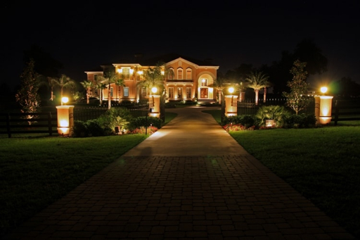 Evening ambiance with professional outdoor lighting
