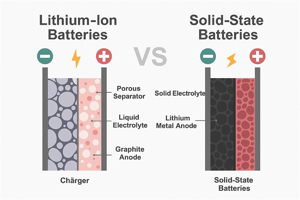 Lithium-Ion vs Solid-State Batteries