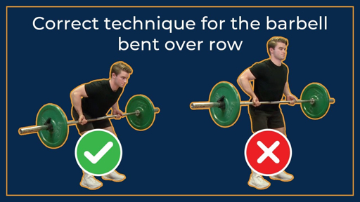 Barbell bent-over row