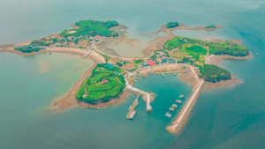 Jungdo Island aerial view