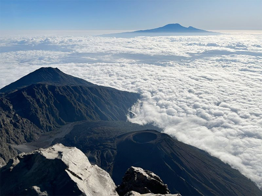 Mount Meru view towards Kilimanjaro