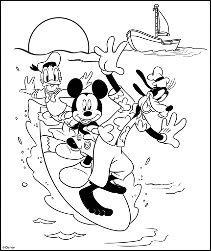 Disney Mickey Mouse and Friends Coloring page for kids - Crayola