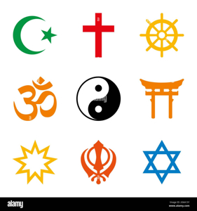 Religious symbols symbol Immagini senza sfondo e Foto Stock ...