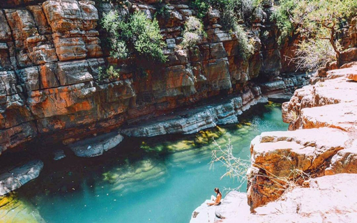 Paradise Valley natural rock pools near Taghazout Morocco