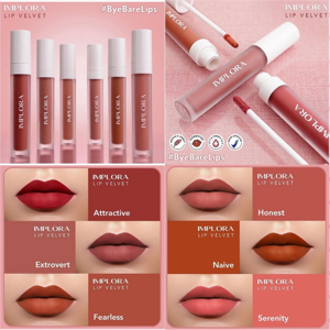 Lip Velvet Matte Implora Lip cream velvet Lipcream original BPOM