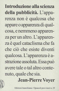 Introduzione alla scienza della pubblicità | Edizioni Anarchismo