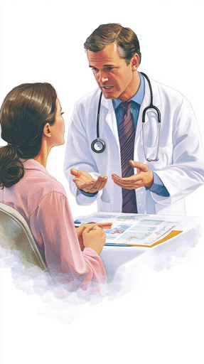 Doctor consulting patient