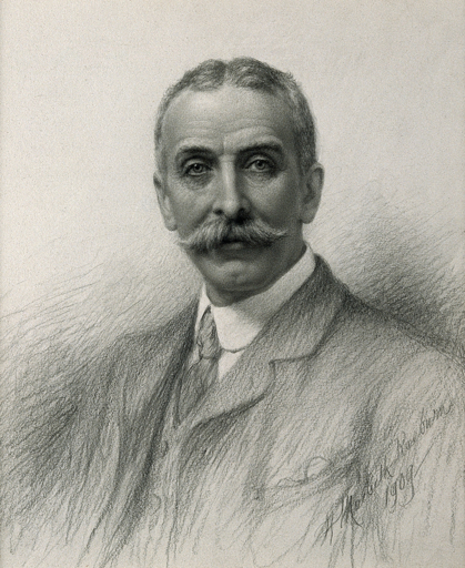 Pencil portrait of Edward Law by Henry Macbeth-Raeburn, 1909
