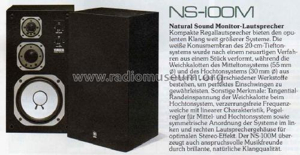 NS-100M Speaker-P Yamaha Co.; Hamamatsu, build 1980 ...