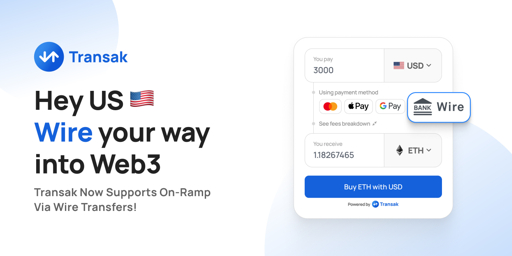 Transak fiat to crypto payment gateway