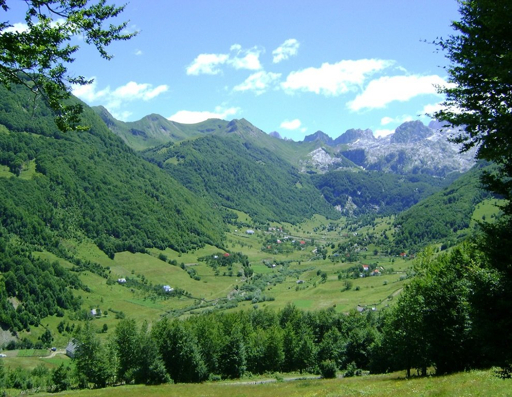 Albanian mountain valley