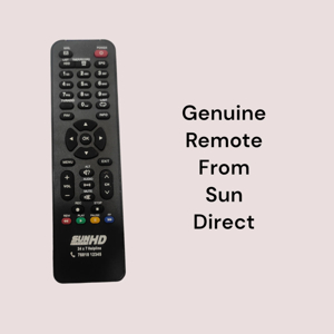Sun Direct DTH F Remote – Original & Genuine Set Top Box Controller#