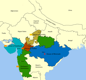 File:States of the Maratha Confederacy at peak 1760.png ...