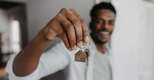 First-time home buyer reviewing information about buying a home
