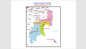 Tên gọi các phường của TP.Quy Nhơn sau sắp xếp