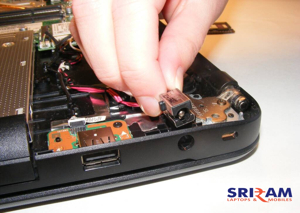 Laptop DC power jack repair